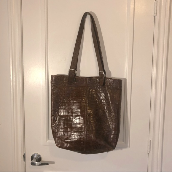 CRISTIAN Italian Leather, Large Purse, Dark Brown - Picture 1 of 6